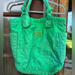 Marc by Marc Jacobs Quilted Tote Handbag Workwear Green
